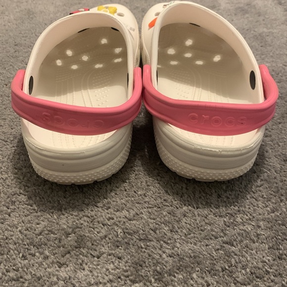 White crocs with jibits - Picture 2 of 5